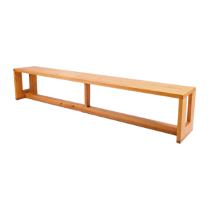 Bench Wood Clear 8ft event rentals los cabos