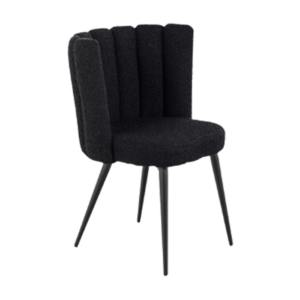 chair boucle black event rentals los cabos