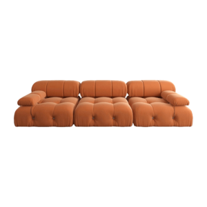 Sofa Bellini Orange event rentals los cabos