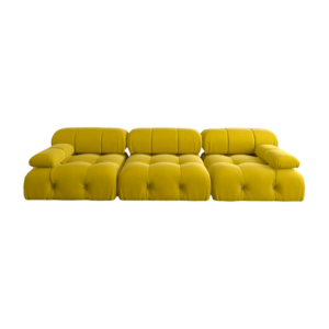 Sofa Bellini Yellow event rentals los cabos