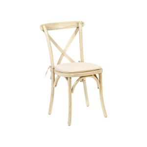 Chair Crossback Ivory Washed event rentals los cabos