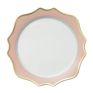 Charger Plate Martha Pink-Gold event rentals los cabos