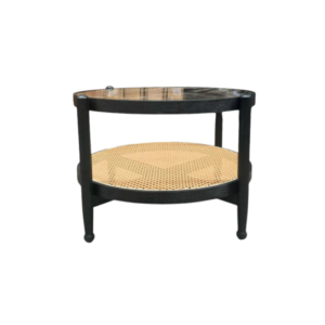 Coffee Table Rattan Black event rentals los cabos