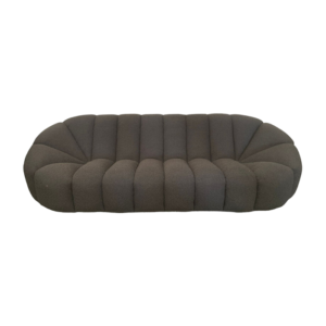 Sofa Boucle Black event rentals los cabos