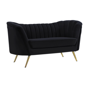 Sofa Diane Double Black event rentals los cabos