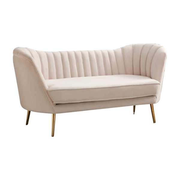 Sofa Diane Double Ivory event rentals los cabos