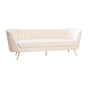 Sofa Diane Triple Ivory event rentals los cabos