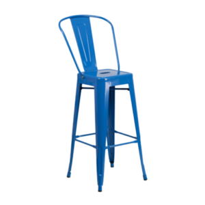 Stool Bolton Blue event rentals los cabos