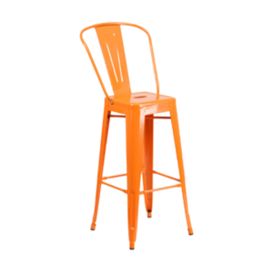 Stool Bolton Orange event rentals los cabos