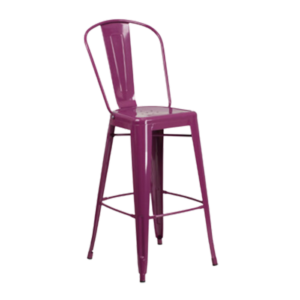 Stool Bolton Purple event rentals los cabos