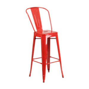 Stool Bolton Red event rentals los cabos