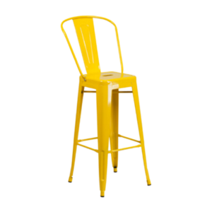 Stool Bolton Yellow event rentals los cabos