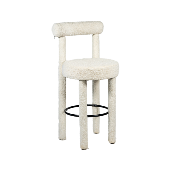 Stool Gropius White event rentals los cabos