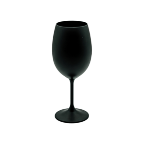 Water Glass Black Matte  event rentals los cabos