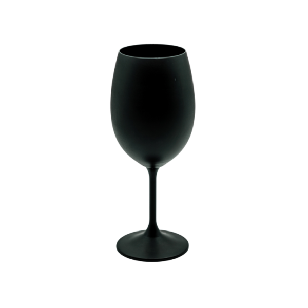 Water Glass Black Matte  event rentals los cabos