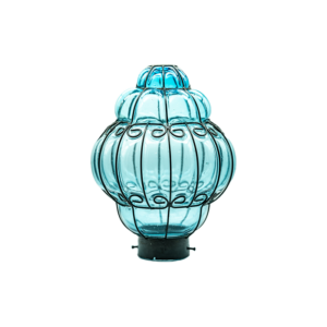 Lantern Blown Glass Turquoise event rentals los cabos