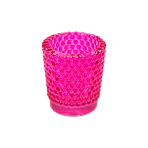 Votive Hobnail Pink event rentals los cabos