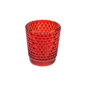 Votive Hobnail Red event rentals los cabos