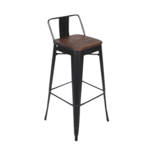 Stool Industrial Black event rentals los cabos